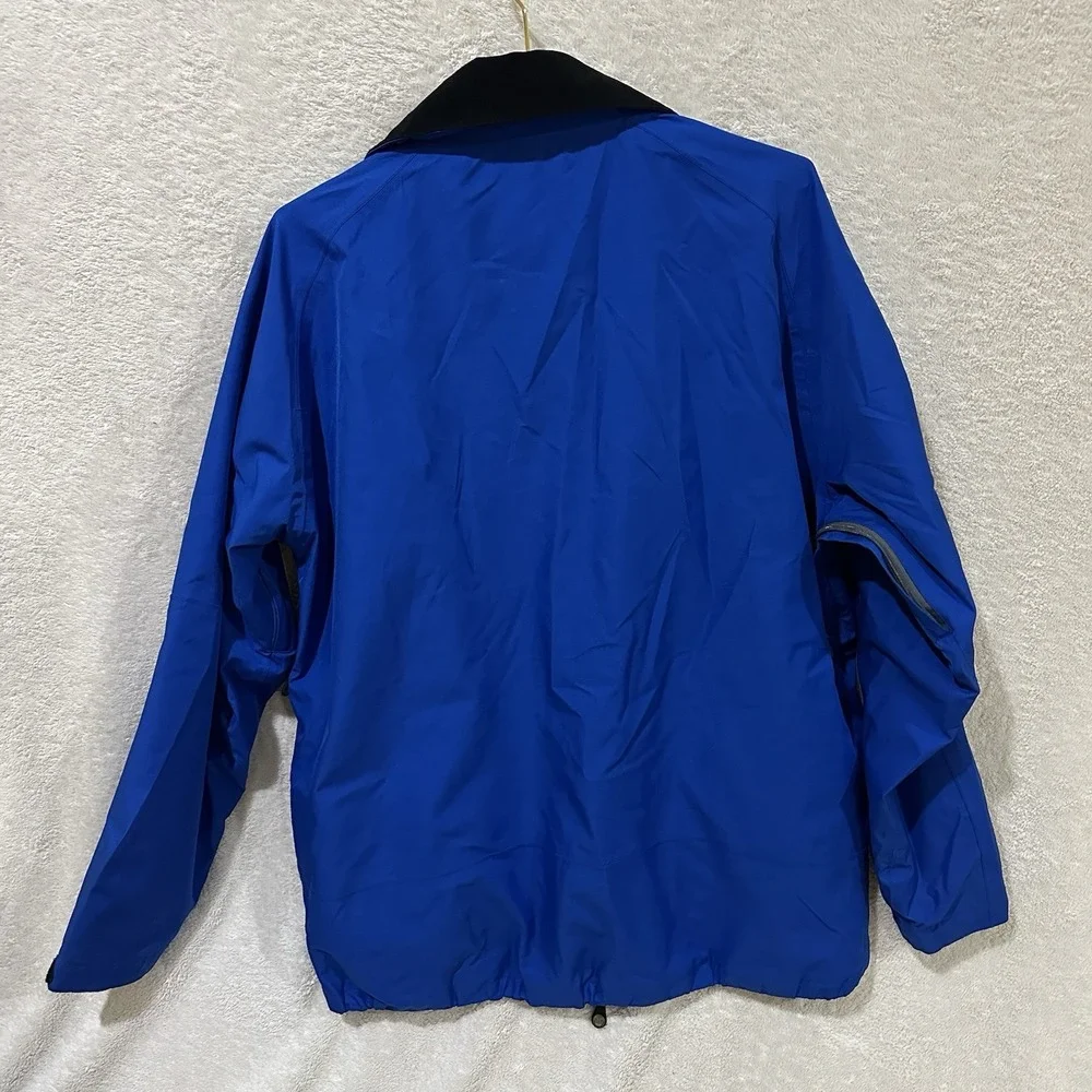 Brooks‎ Brothers Mens Large Country Club Prosport Jacket Zip Blue No Hood Vents